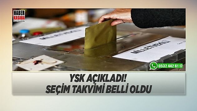YSK Seçim takvimini belirledi