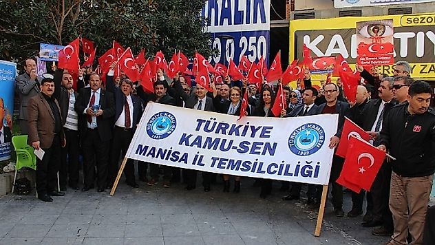 Kamu Sen Manisa İl Temsilciliği Afrin için tek yürek oldu