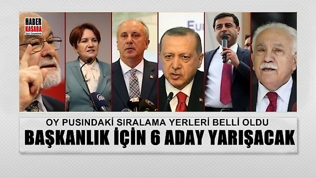 Adaylarının pusuladaki yerleri belirlendi