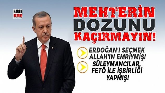 Mehterin dozunu kaçırdı! Erdoğan'ı seçmek Allah'ın emriymiş!