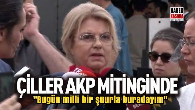 Tansu Çiller AKP mitingine katıldı