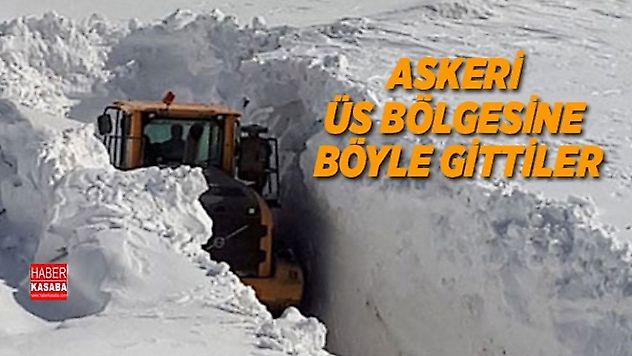 Askeri üs bölgesi yolu güçlükle açıldı