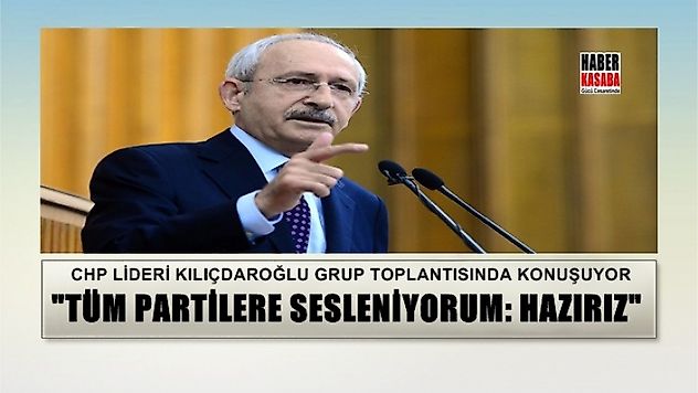 CHP lideri Kemal Kılıçdaroğlu konuşuyor