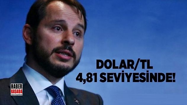 Dolar/TL 4,81 seviyesini gördü