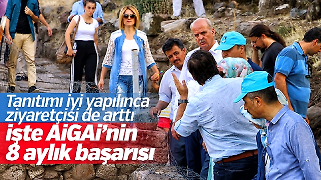 Aigai Antik Kenti'ne ziyaretçi ilgisi