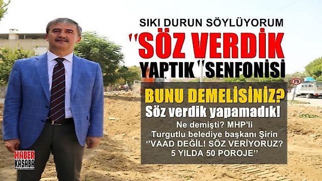 Turgutlu belediyesi'den 'Söz Verdik Yaptık' senfonisini izliyoruz!