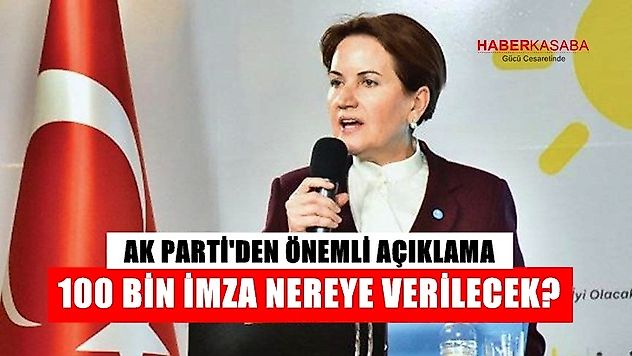 100 bin imza nereye verilecek?