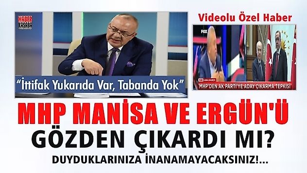 MHP'nin hedefinde Manisa yok! Sadece Adana ve Mersin var
