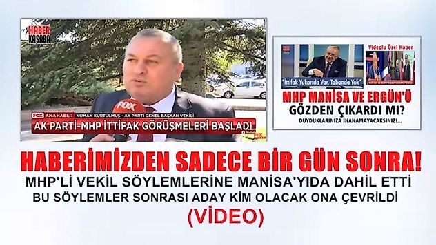 Haberimiz ses getirdi: MHP'li Vekil Manisa'yıda gündeme getirdi (Video)