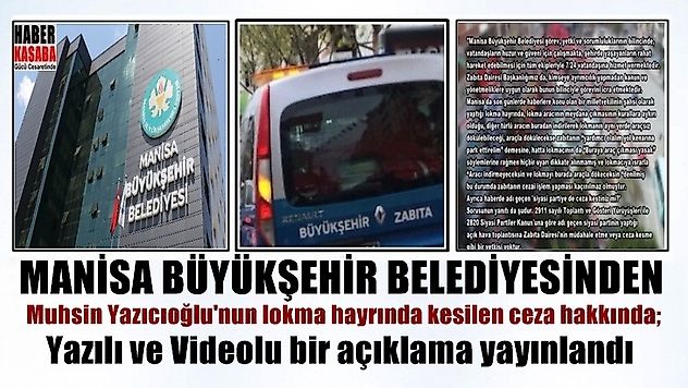 Yazıcıoğlu'nun lokma hayrına Ceza haberlerine açıklama!