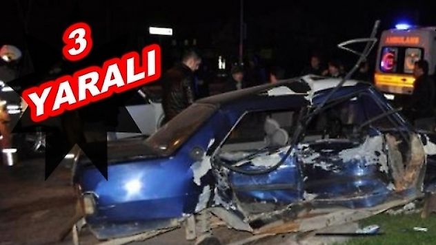 TRAFİK KAZASI 3YARALI !
