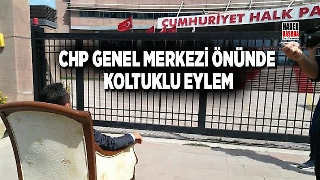 CHP Genel Merkezi önünde eylem yaptı