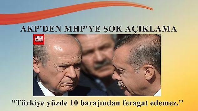 AK Parti Türkiye Yüzde 10 barajından feragat edemez