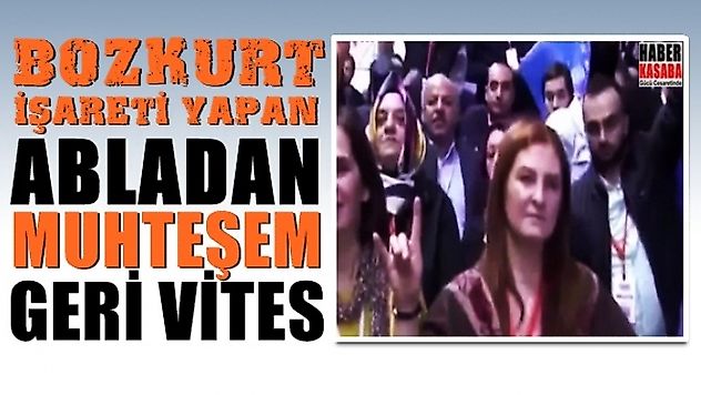 'Bozkurt' yapan abladan muhteşem bir geri vites!