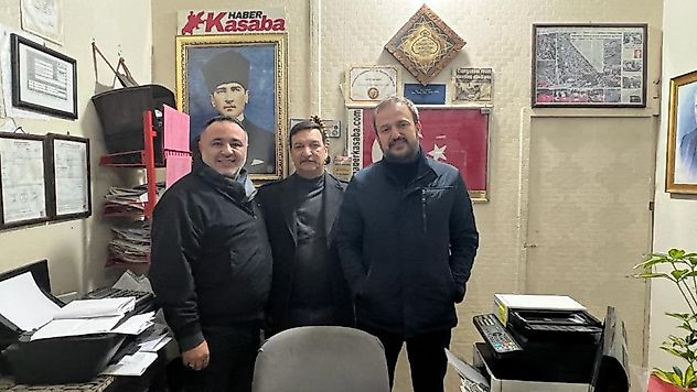 MHP ve AK Parti'li başkanlardan Haber Kasaba Gazetesi'ne ziyaret
