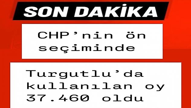 Turgutlu'da Ekrem İmamoğlu'na Büyük Destek: 37.460 Oy Aldı