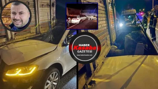 Turgutlu'da meydana gelen kazada otomobil sürücüsü hayatını kaybetti