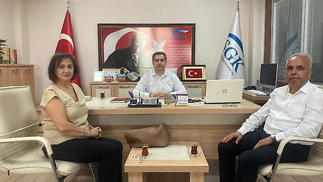 Turgutlu'nun Yeni SGK İlçe Müdürü Erkan Avcı'ya Anlamlı Ziyaret