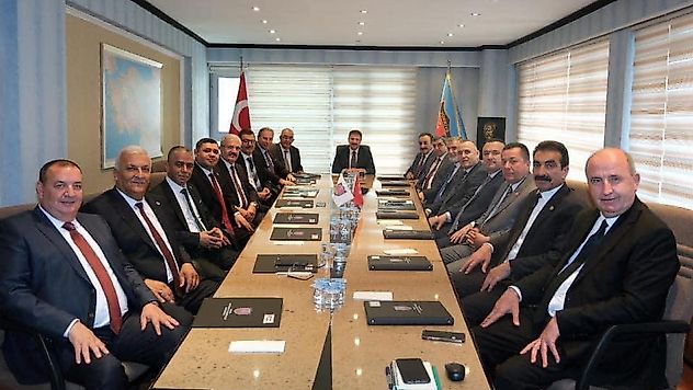 Turgutlu Şoförler Odası Başkanı Gökhan Yörüyen Genel Merkezde İlk Toplantısına Katıldı