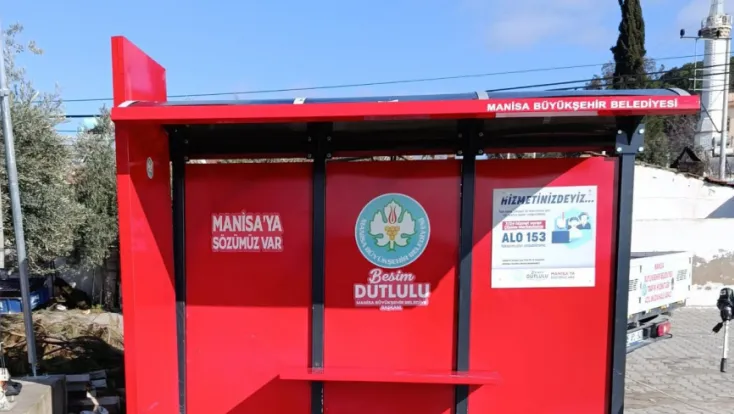 Manisa’da Toplu Taşıma Duraklarına Modern Dokunuş