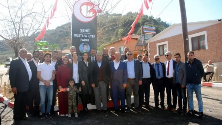 Turgutlu'da Şehit Mustafa İlter'in ismi parkta ölümsüzleştirildi