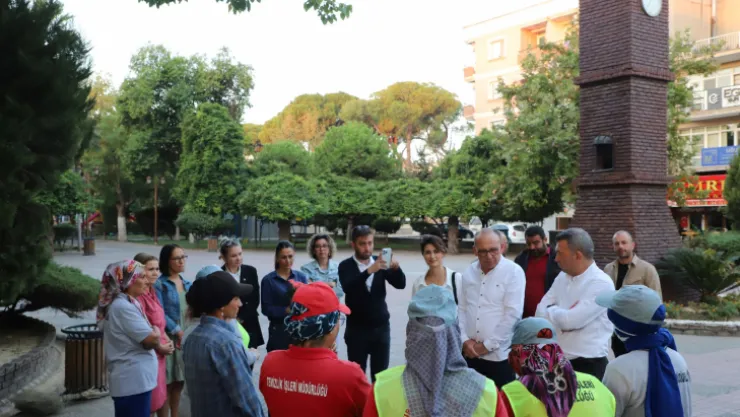 Başkan Akın'dan Haftanın İlk Mesai Gününde Kadın Personele Ziyaret