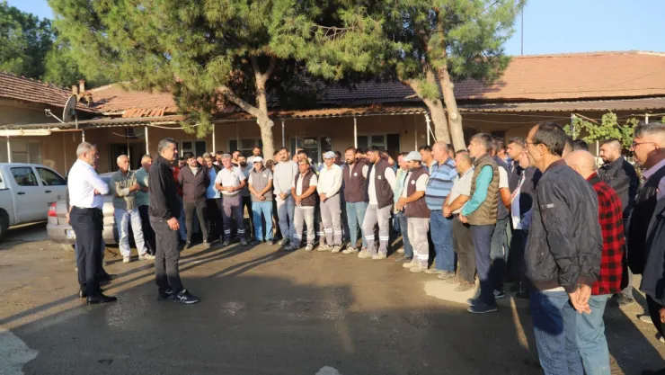 Başkan Yardımcısı Ali Rıza Kıran, Fen İşleri Şantiyesini Ziyaret Etti