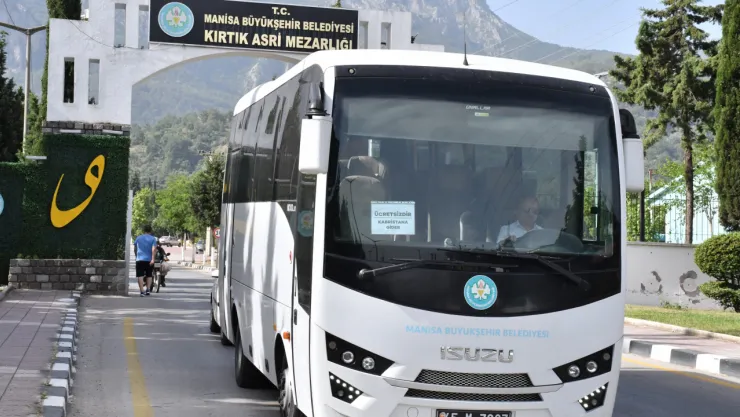Büyükşehir'den Mezarlıklara Ücretsiz Ulaşım Hizmeti