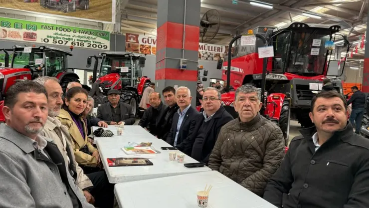 Çanakkale İl Başkanı Levent Gürbüz Ezine Tarım Fuarı'nda