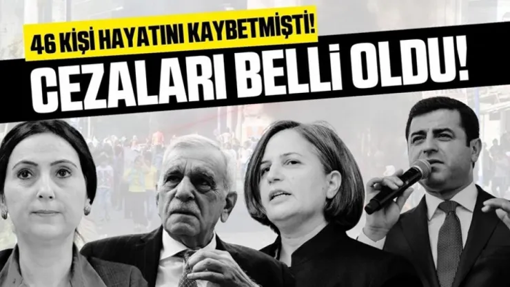 Kobani davasında cezalar belli oldu!