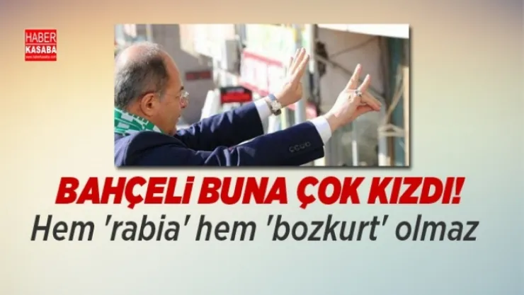 Hem 'rabia' hem 'bozkurt' olmaz...