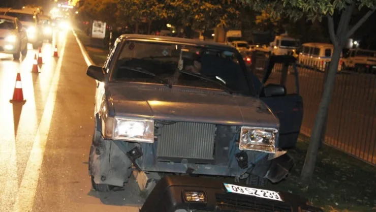 İtfaiye Amirliği önünde kaza