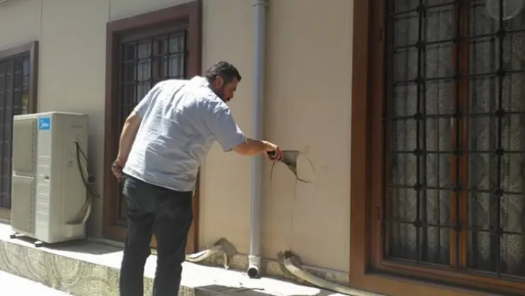 HIRSIZLARIN HEDEFİ BU SEFER TAZİYE EVİ OLDU