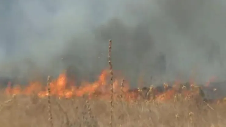 AVM YANINDA ÇIKAN YANGIN KORKUTTU