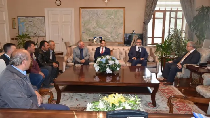 Erbakan vakfından vali GÜVENÇER,e ziyaret