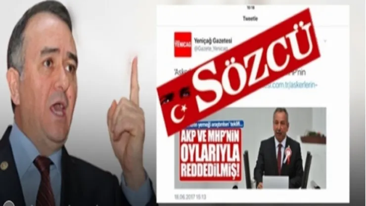 MHP'Lİ AKÇAY: 'SÖZCÜ VE YENİÇAĞ GAZETELERİ YALANCI VE MÜFTERİDİR