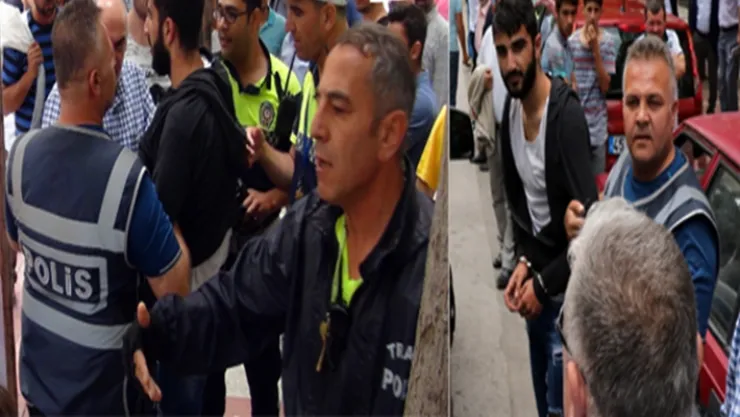 Manisa'da şehir merkezinde bir anda ortalık karıştı