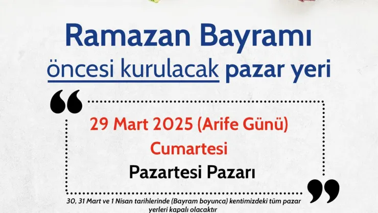 Turgutlu'da Arife Günü'nün Tek Pazar Yeri: Pazartesi Pazarı