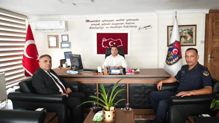 Turgutlu İlçe Emniyet Müdürü ve İlçe Jandarma Komutanı'ndan Denetimli Serbestlik Müdürlüğüne Nezaket Ziyareti