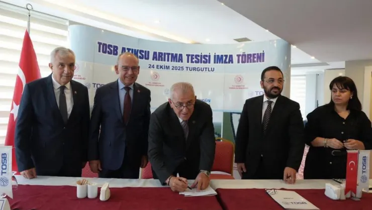 Turgutlu OSB Atıksu Arıtma Tesisi Projesinde İmzalar Atıldı