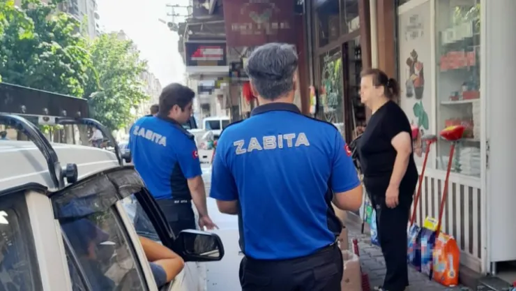 Zabıta Ekiplerinden Kaldırım ve Yol İşgali Denetimi