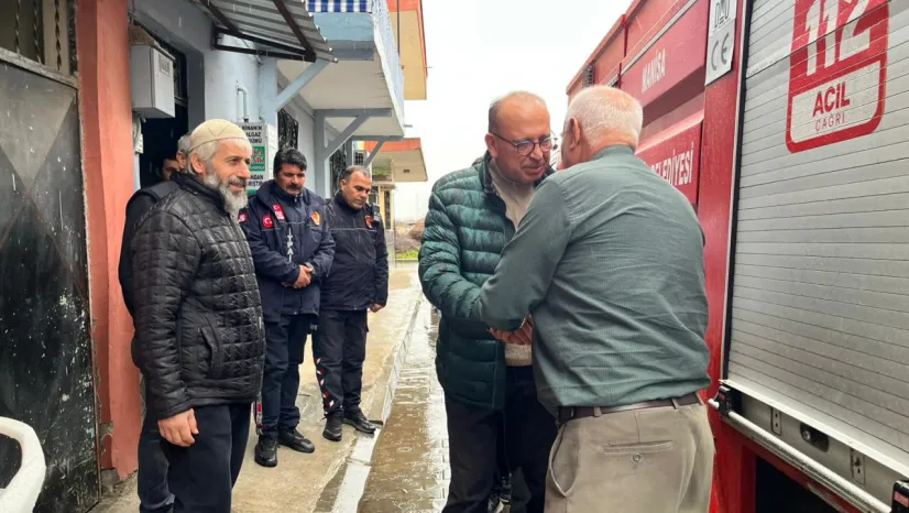 Başkan Çetin Akın, Yağıştan Etkilenen Bölgeyi İnceledi