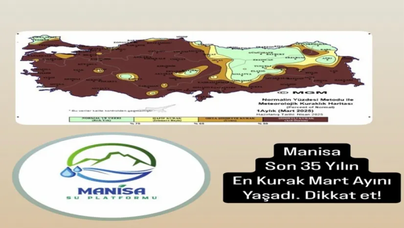Manisa son 35 yılın en kurak Mart ayını yaşadı Dur Düşün ve Koru