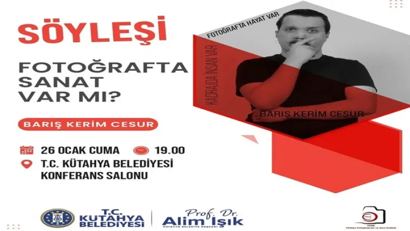 Sanatçı Barış Kerim Cesur 25-28 Ocak Tarihleri Arasında Kütahya'da olacak