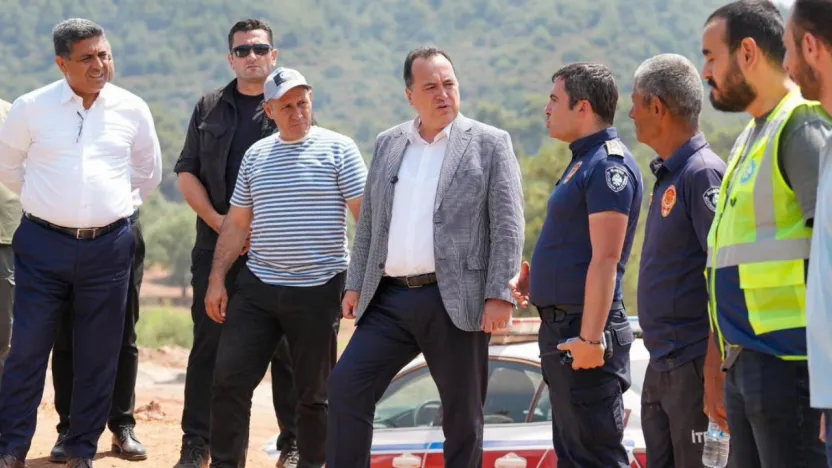 Başkan Dutlulu, 'Yangınla mücadele henüz bitmedi'