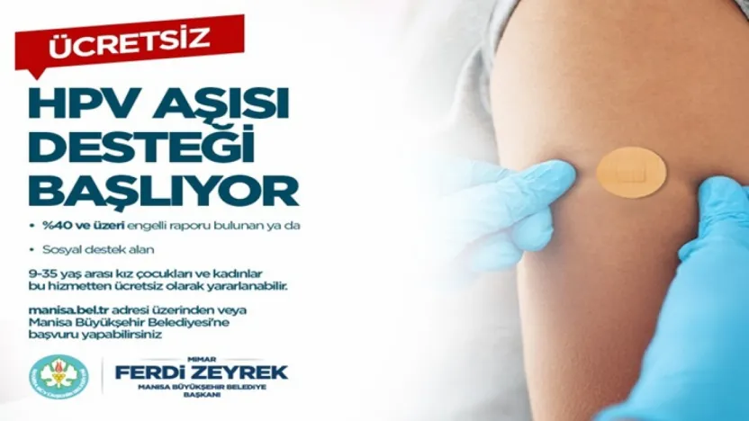 Büyükşehir'den HPV Aşısı Desteği