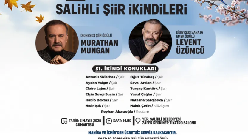 Uluslararası Salihli Şiir İkindileri Yeniden Hayat Buluyor