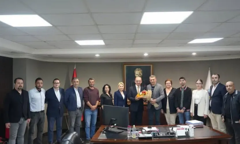 CHP Turgutlu İlçe Teşkilatından Başkan Çetin Akın'a Ziyaret